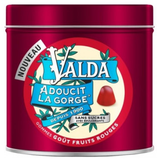 Gommes Valda Fruits Rouges sans sucres