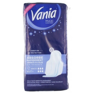 Vania Maxi Confort Nuit+ - Serviettes hygiéniques pour une nuit sereine