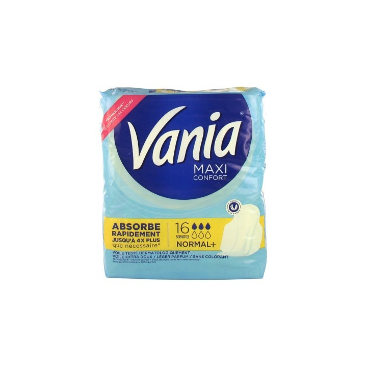 Serviettes Hygiéniques Vania Maxi Confort Normal+