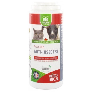 Poudre Anti-Insectes Bio pour chiens et chats