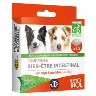 Vétobiol Comprimés Bien-Être Intestinal Bio pour chiens