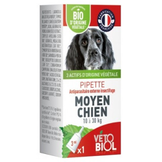Pipette antiparasitaire pour chien 10-30 kg