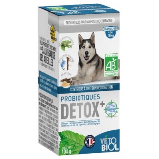 Vétobiol Probiotiques Detox+ Bio pour grands chiens