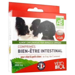 Vétobiol Comprimés Bien-Etre Intestinal Bio pour Chiot
