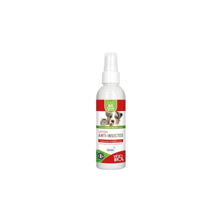 Lotion anti-insectes bio pour chiens et chats