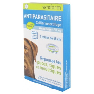 Collier Antiparasitaire Vetoform pour Chien +30 kg