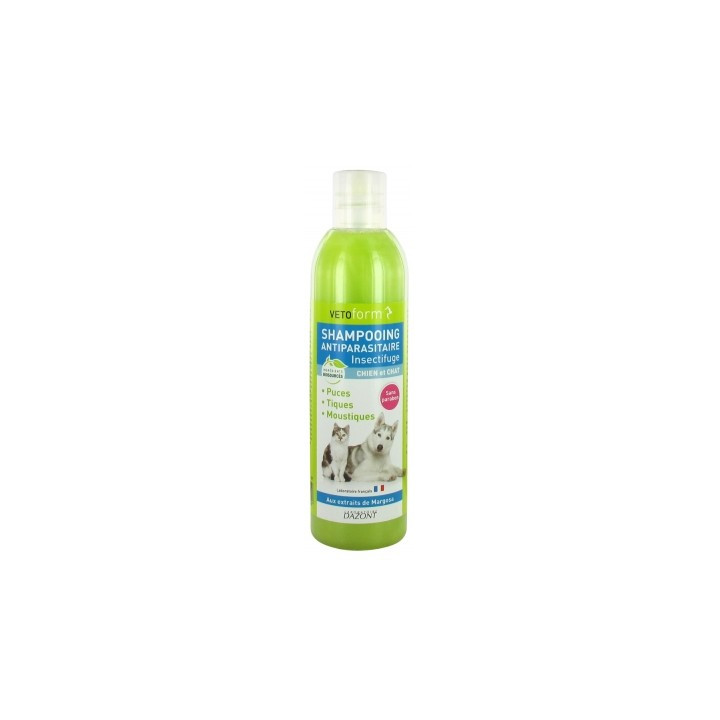 Shampoing Antiparasitaire Insectifuge Vetoform 250 ml