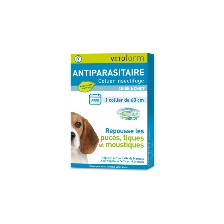 Collier antiparasitaire pour chien - Vetoform