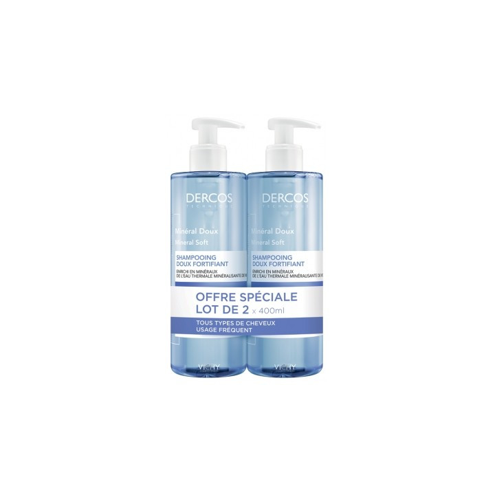 Shampoing Dercos Minéral Doux Vichy