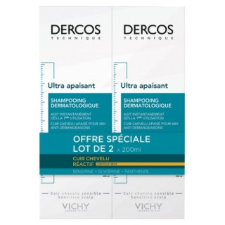 Shampoing Ultra Apaisant Dercos Vichy pour cheveux secs