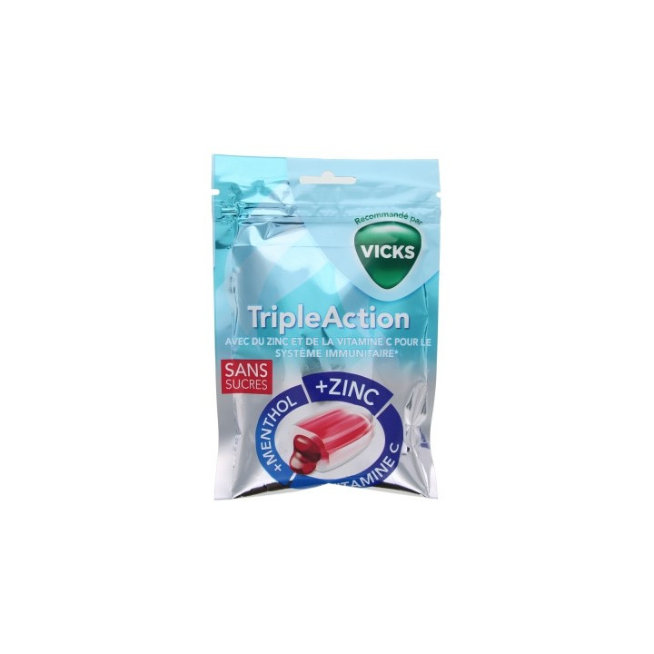 Vicks Triple Action - Bonbons pour la gorge