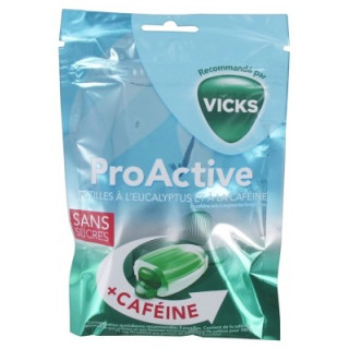 Pastilles Vicks Pro Active Eucalyptus Caféine