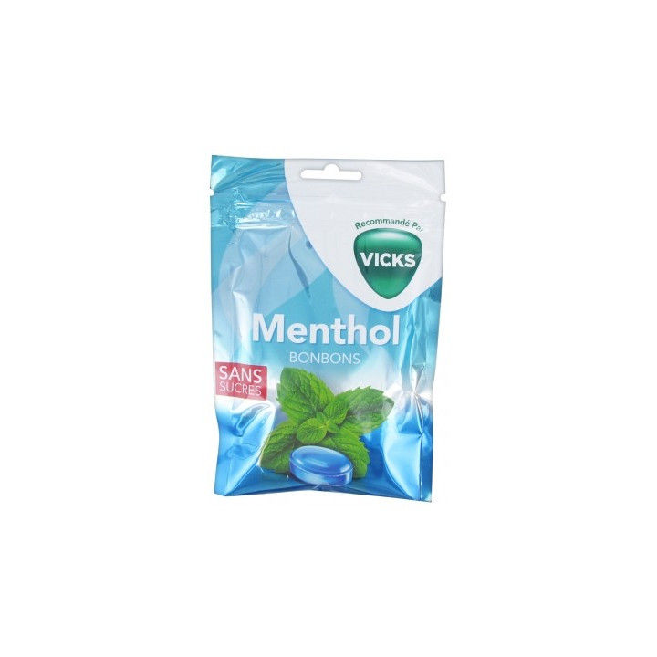 Bonbons Vicks au menthol 72g