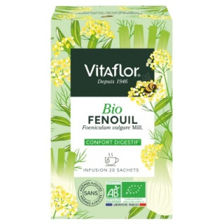 Tisane Vitaflor Fenouil Bio pour digestion sereine