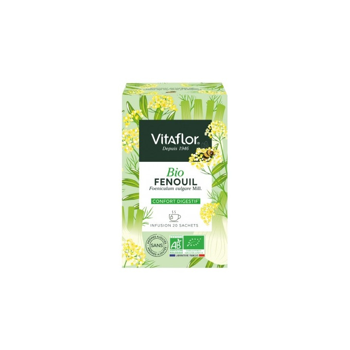 Tisane Vitaflor Fenouil Bio pour digestion sereine