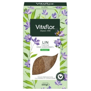 Vitaflor Farine de Lin 500g - Oméga-3 et vitamine E