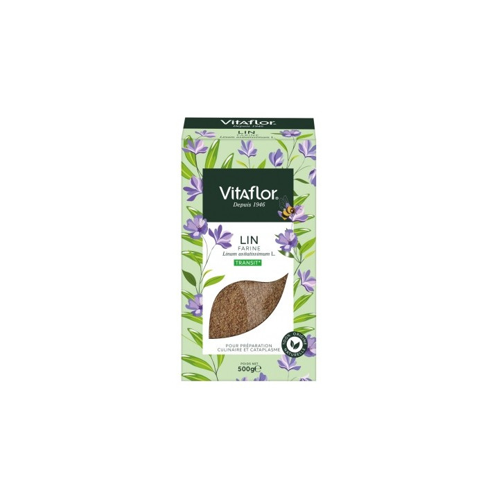 Vitaflor Farine de Lin 500g - Oméga-3 et vitamine E