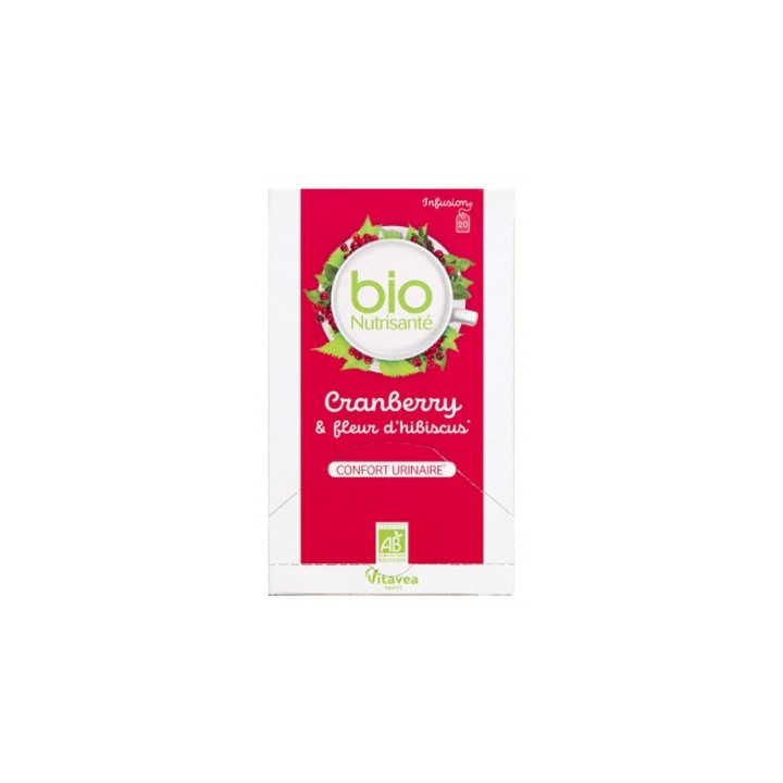 Infusion Bio Cranberry Vitavea - 20 sachets