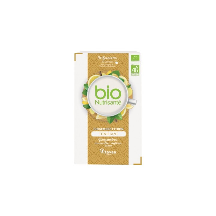 Vitavea Infusion Bio Tonifiant - Énergie naturelle en 20 sachets