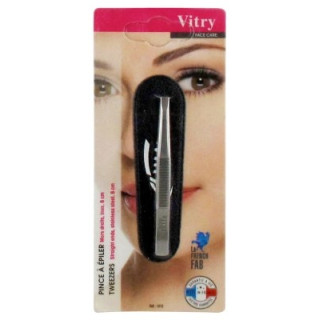 Pince à Épiler Mors Droits Inox 8 cm - Vitry Face Care