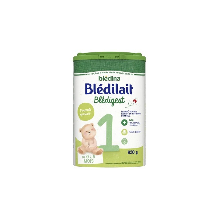 Blédina Blédilait Blédigest 1er âge 0-6 mois