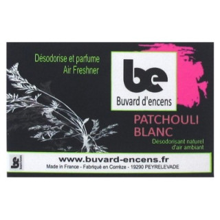 Buvard d'Encens Patchouli Blanc - Parfum intérieur élégant