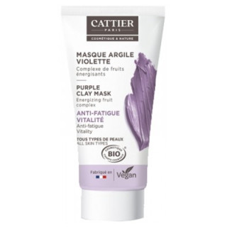Masque Argile Violette Bio Cattier - Peaux Bio