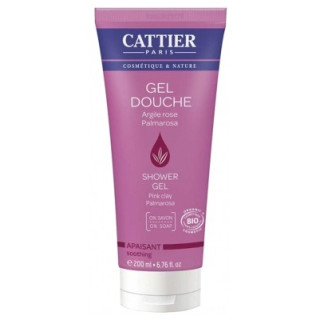 Gel Douche Argile Rose & Palmarosa Bio - Cattier
