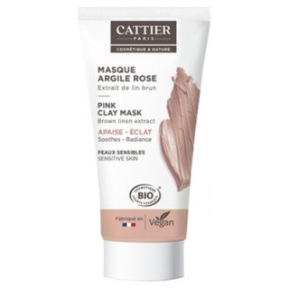 Masque Argile Rose Peaux Sensibles Bio - Cattier