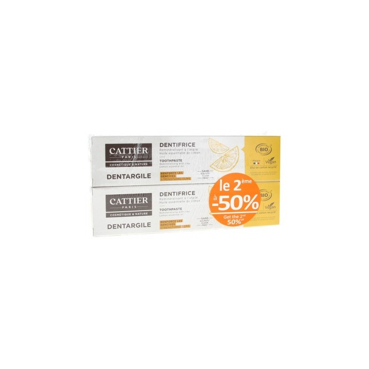 Dentifrice bio pour gencives sensibles - Cattier Dentargile