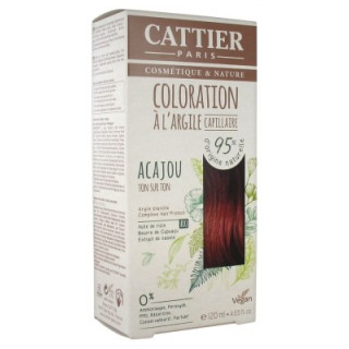 Coloration Capillaire à l'Argile Cattier Acajou