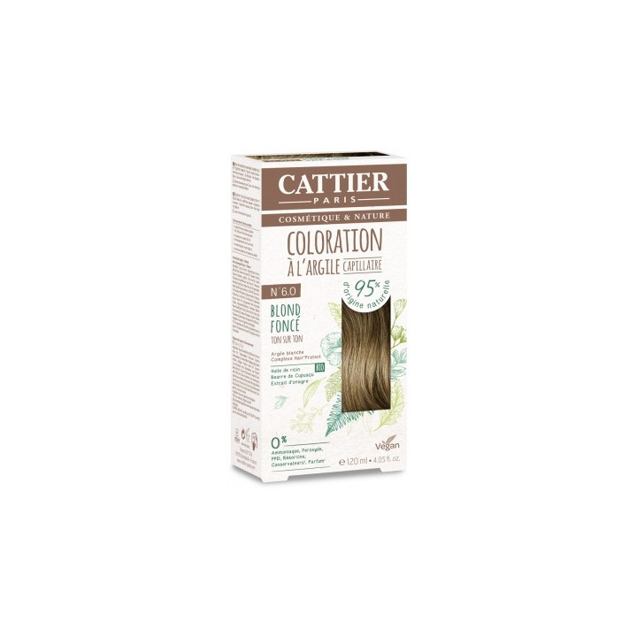 Coloration capillaire bio Cattier Blond Foncé 6.0