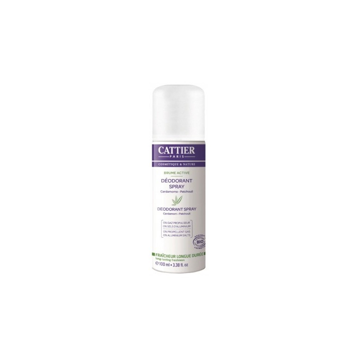 Déodorant naturel Cattier Brume Active 100 ml