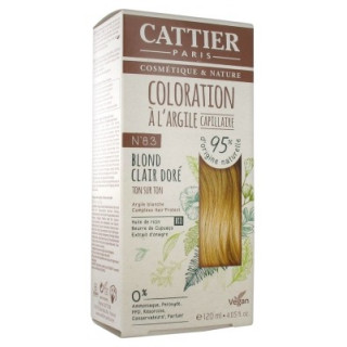 Coloration Capillaire à l'Argile Blond Clair Doré 8.3