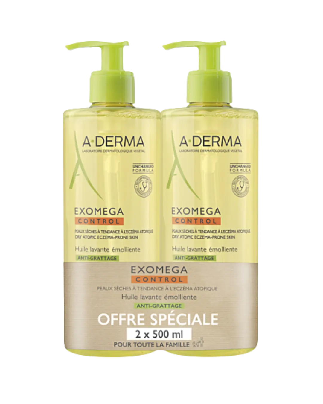Exomega Control Duo Huile Lavante Emolliente A-Derma