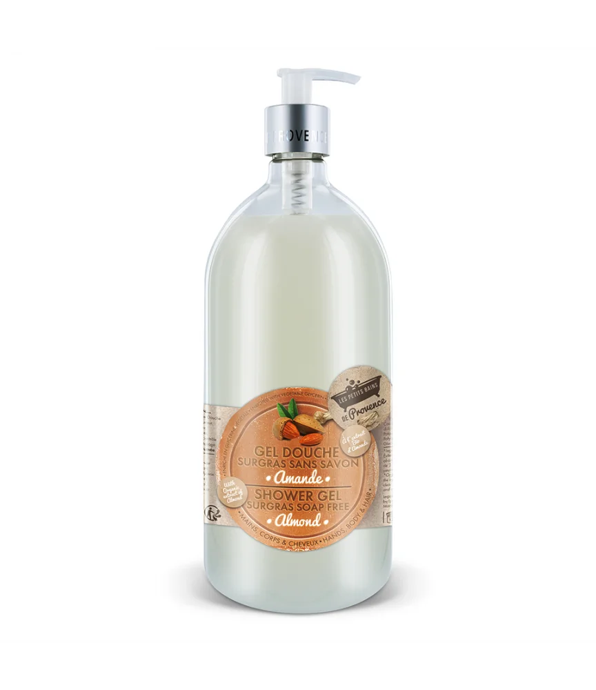 Gel Douche Amande 1 L Les Petits Bains de Provence