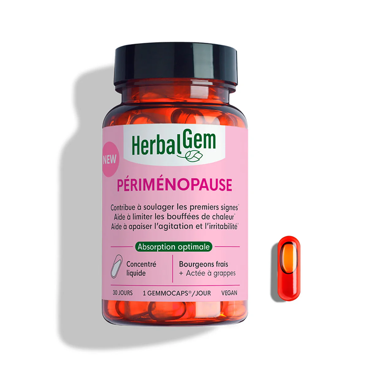 Gemmocaps Périménopause 30 Gélules HerbalGem