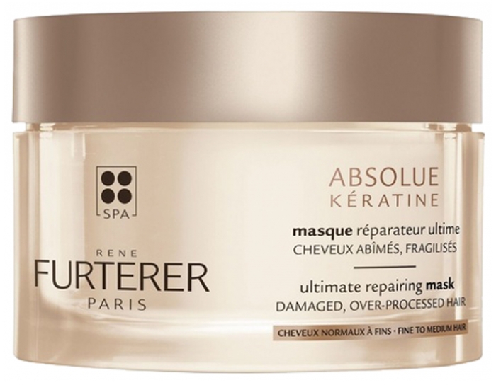Absolue Kératine Masque réparateur ultime - Cheveux normaux à fins 200ml René Furterer