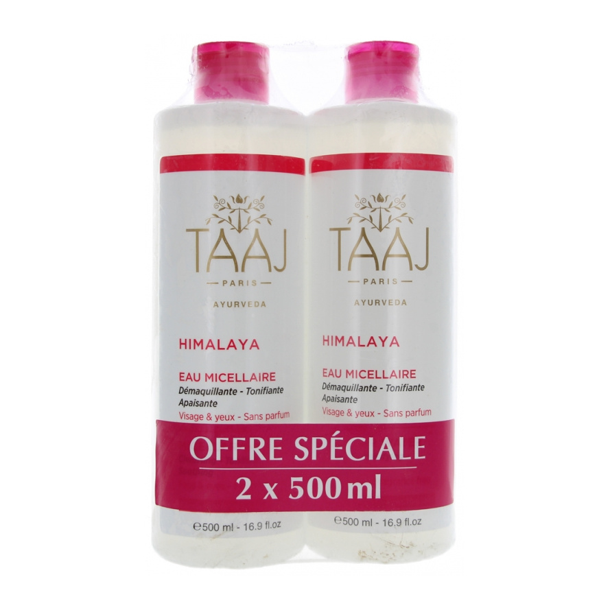 Himalaya Eau Micellaire Peaux Sensibles Lot de 2 x 500ml Taaj