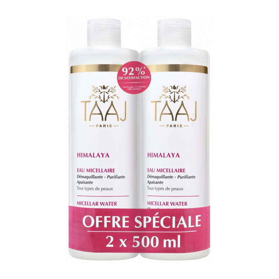Himalaya Eau Micellaire Tous Types de Peaux Lot de 2 x 500ml Taaj