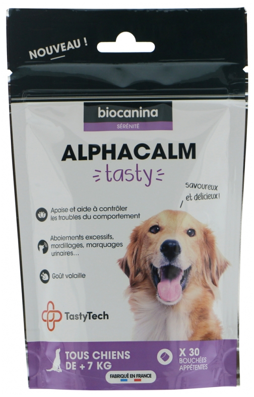Alphacalm Tasty Chiens +7 kg 30 Bouchées Appétentes Biocanina