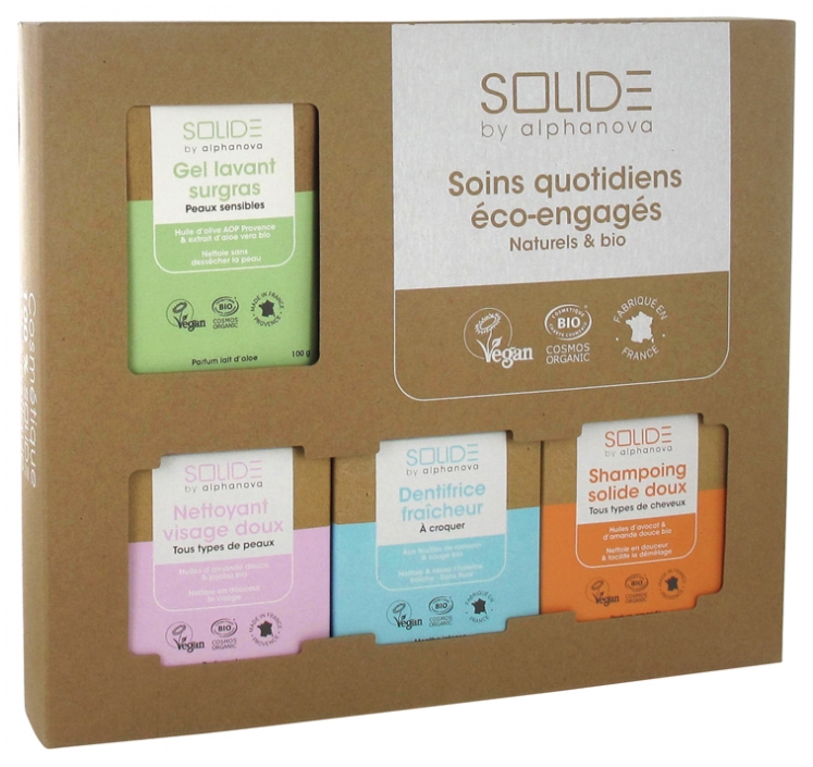 Alphanova Solide Coffret Découverte Solide Peaux Sensibles Bio