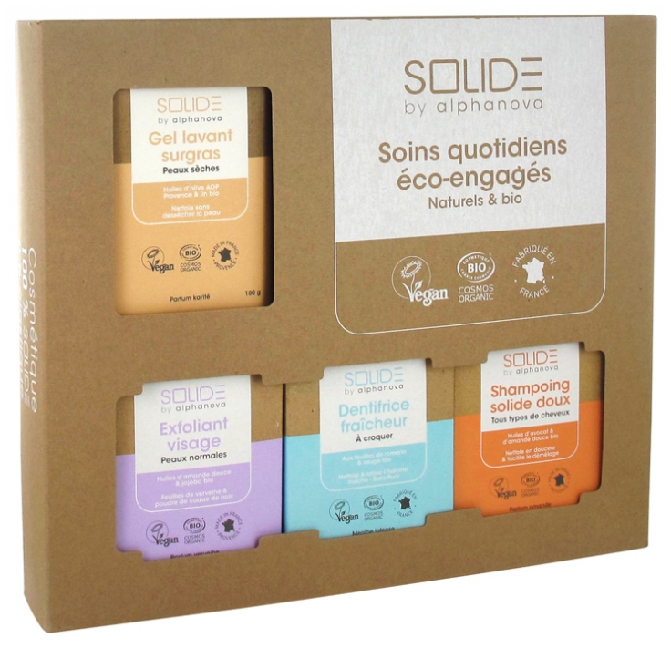 Alphanova Solide Coffret Découverte Solide Peaux Sèches Bio