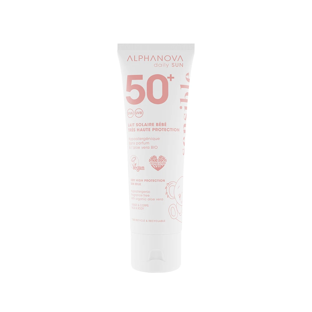 Lait Solaire Bébé SPF50+ Daily Sun 50ml Alphanova