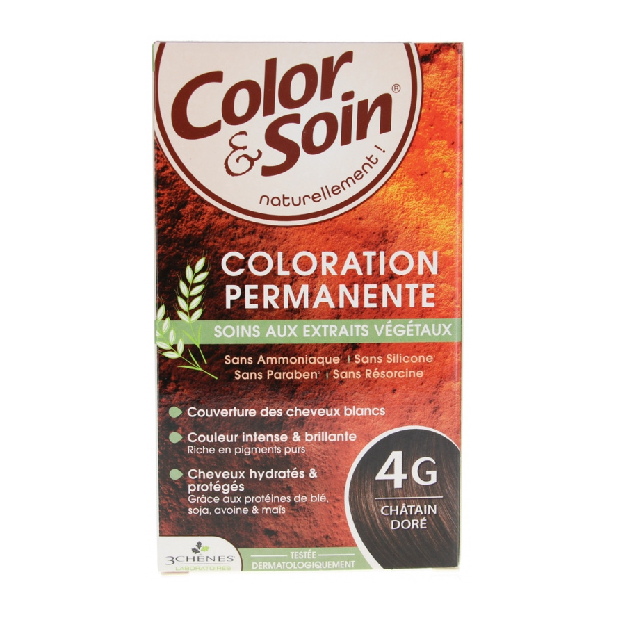 Coloration Châtain Doré 4G Color & Soin Les 3 Chênes