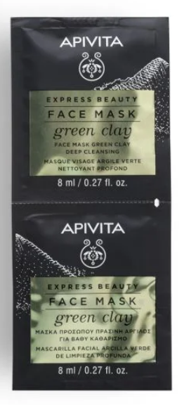 Masque Visage à l'Argile Verte Express Beauty Apivita
