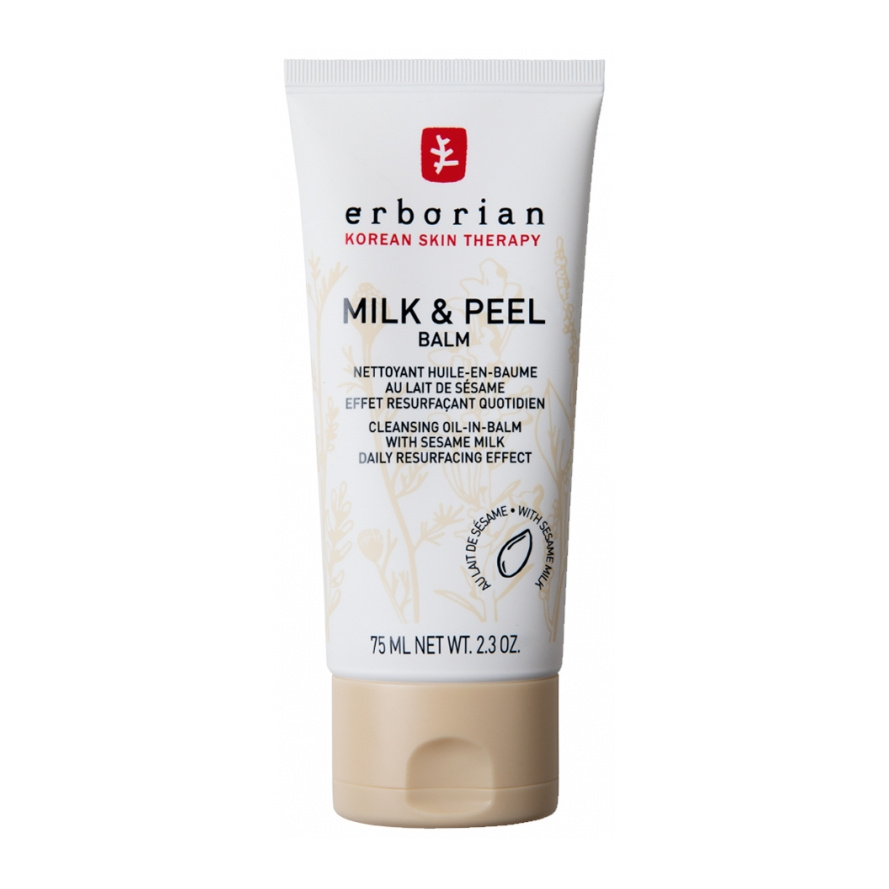 Milk & Peel Nettoyant Huile-en-Baume au Lait de Sésame 75 ml Erborian