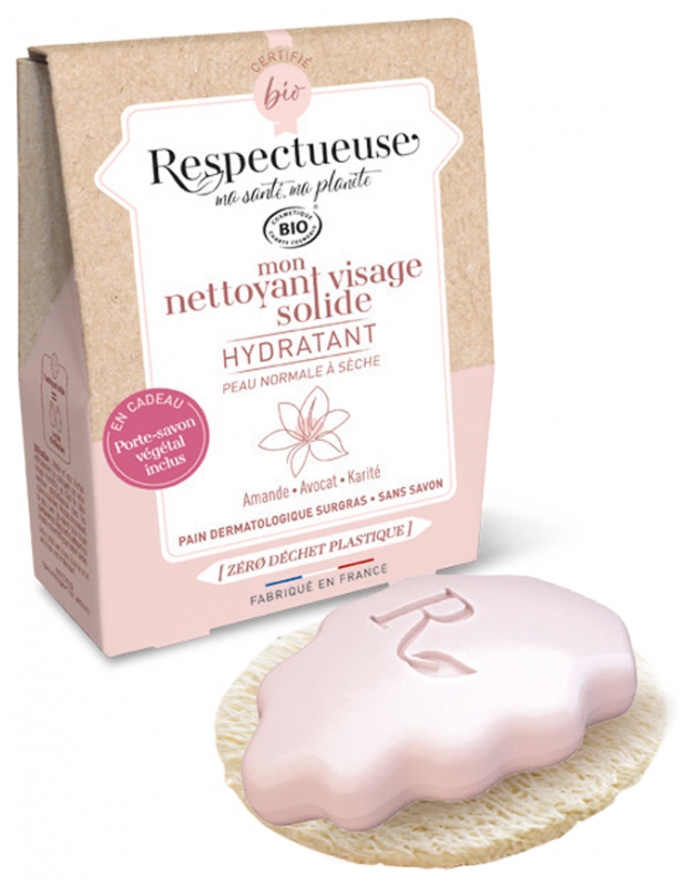 Mon Nettoyant Visage Solide Hydratant 35g Respectueuse