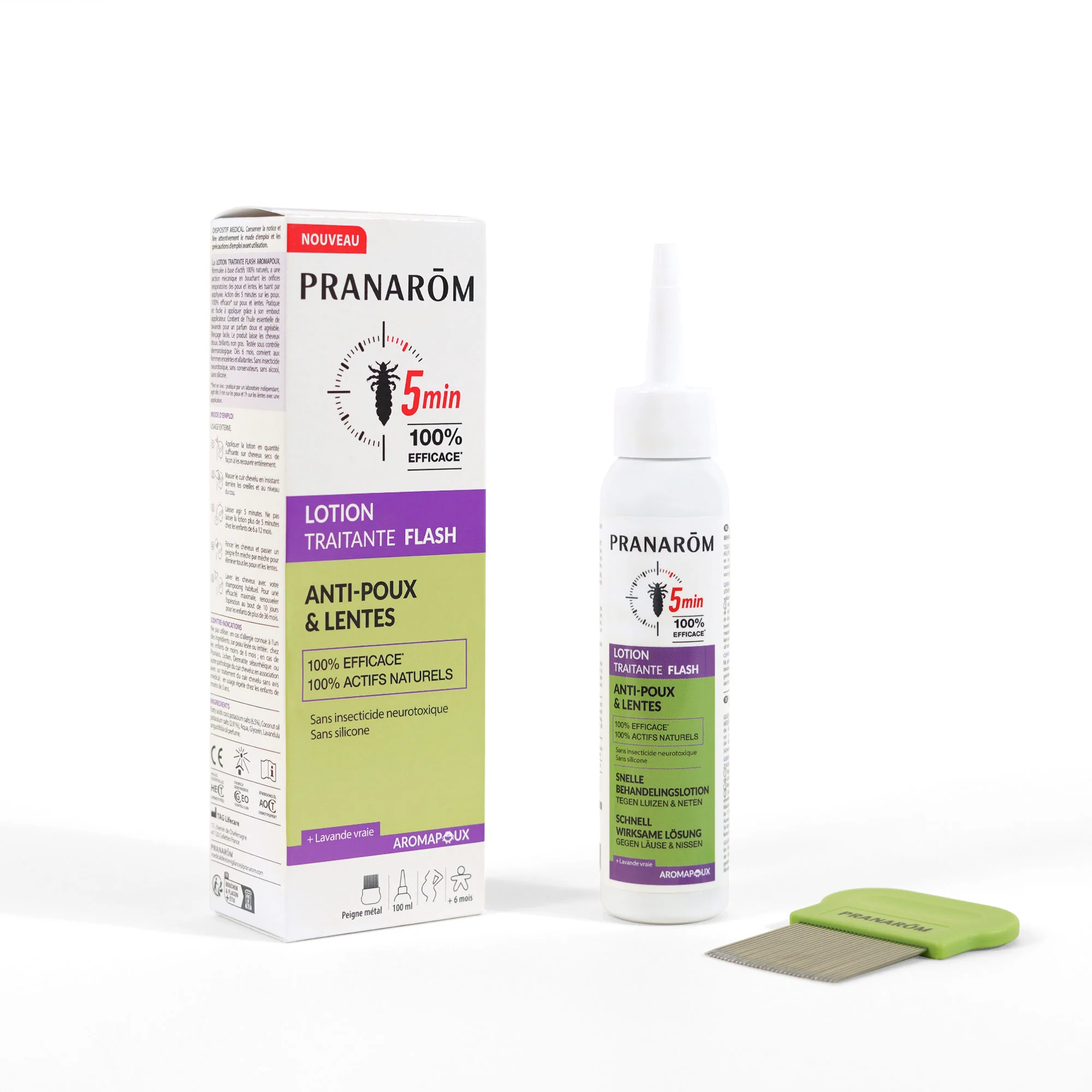 Aromapoux Lotion Traitante Flash 100ml Pranarôm