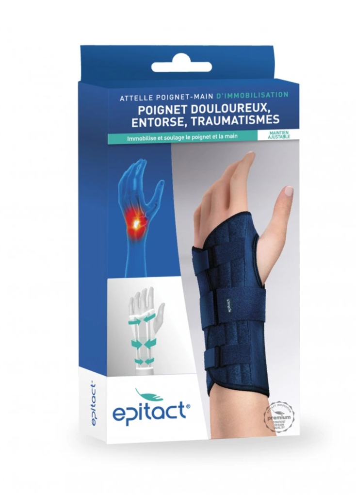 Attelle Poignet Main d'immobilisation Droit Taille Médium Epitact
